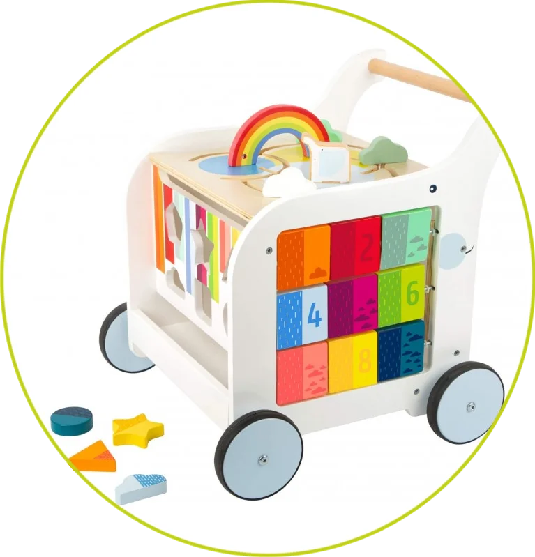 Educational, durable wooden toys certified for child safety